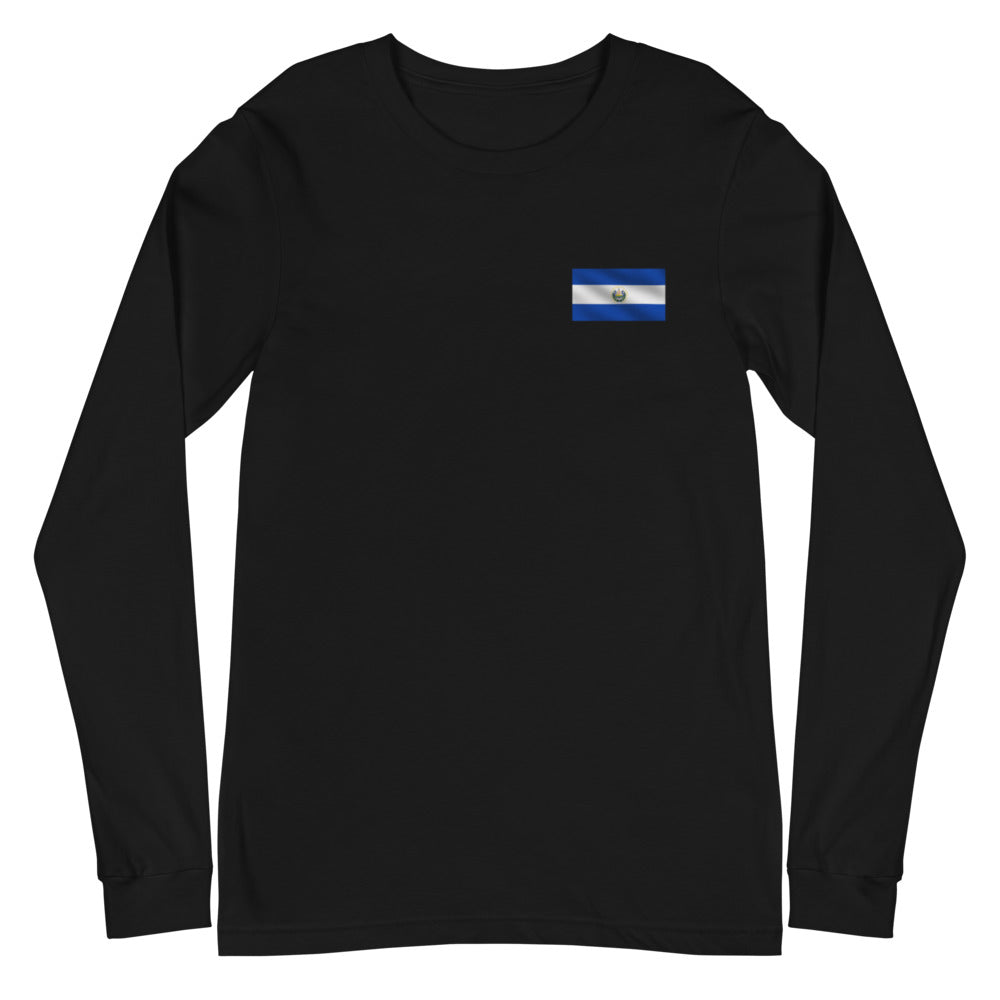 Unisex Long Sleeve Tee El Salvador Flag