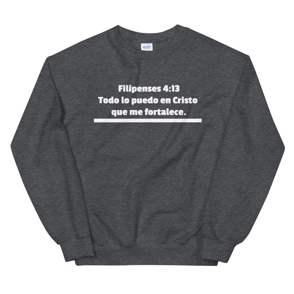 Unisex Sweatshirt Todo Lo Puedo En Cristo