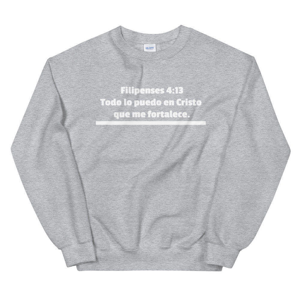 Unisex Sweatshirt Todo Lo Puedo En Cristo