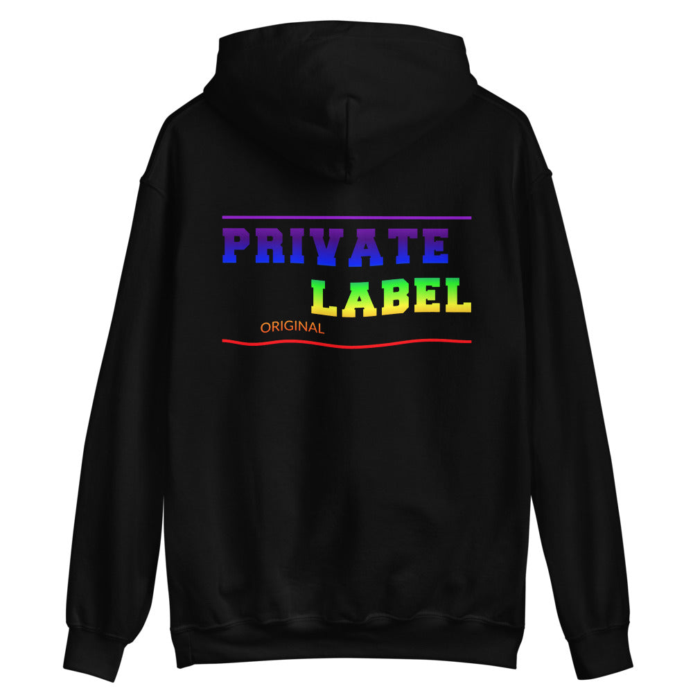 Unisex Hoodie Private Label Front & Back