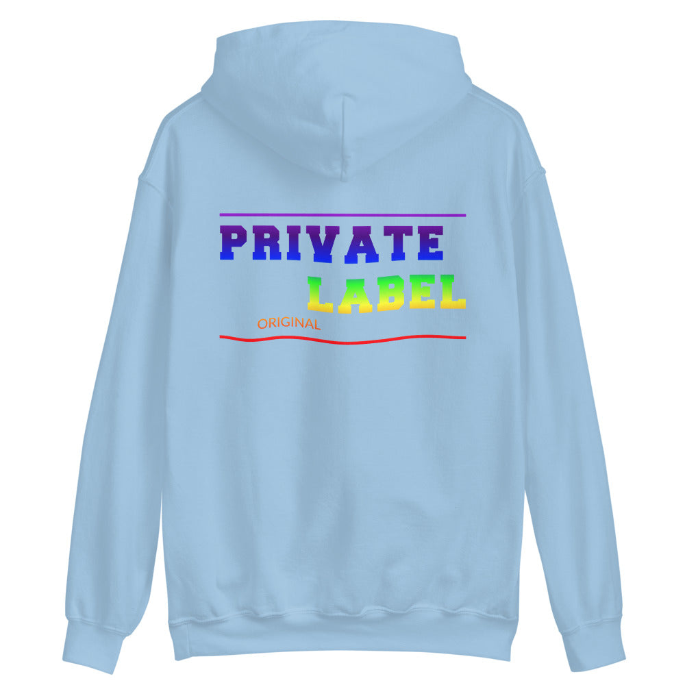 Unisex Hoodie Private Label Front & Back