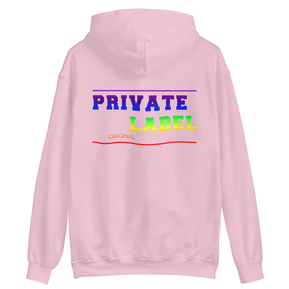 Unisex Hoodie Private Label Front & Back