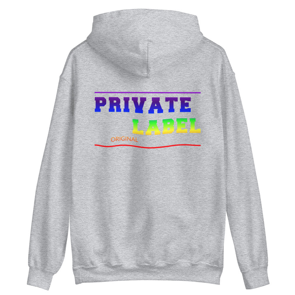 Unisex Hoodie Private Label Front & Back