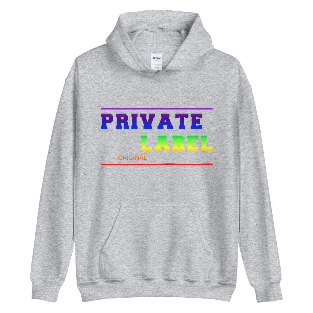 Unisex Hoodie Private Label Front & Back