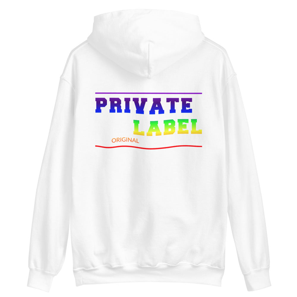 Unisex Hoodie Private Label Front & Back