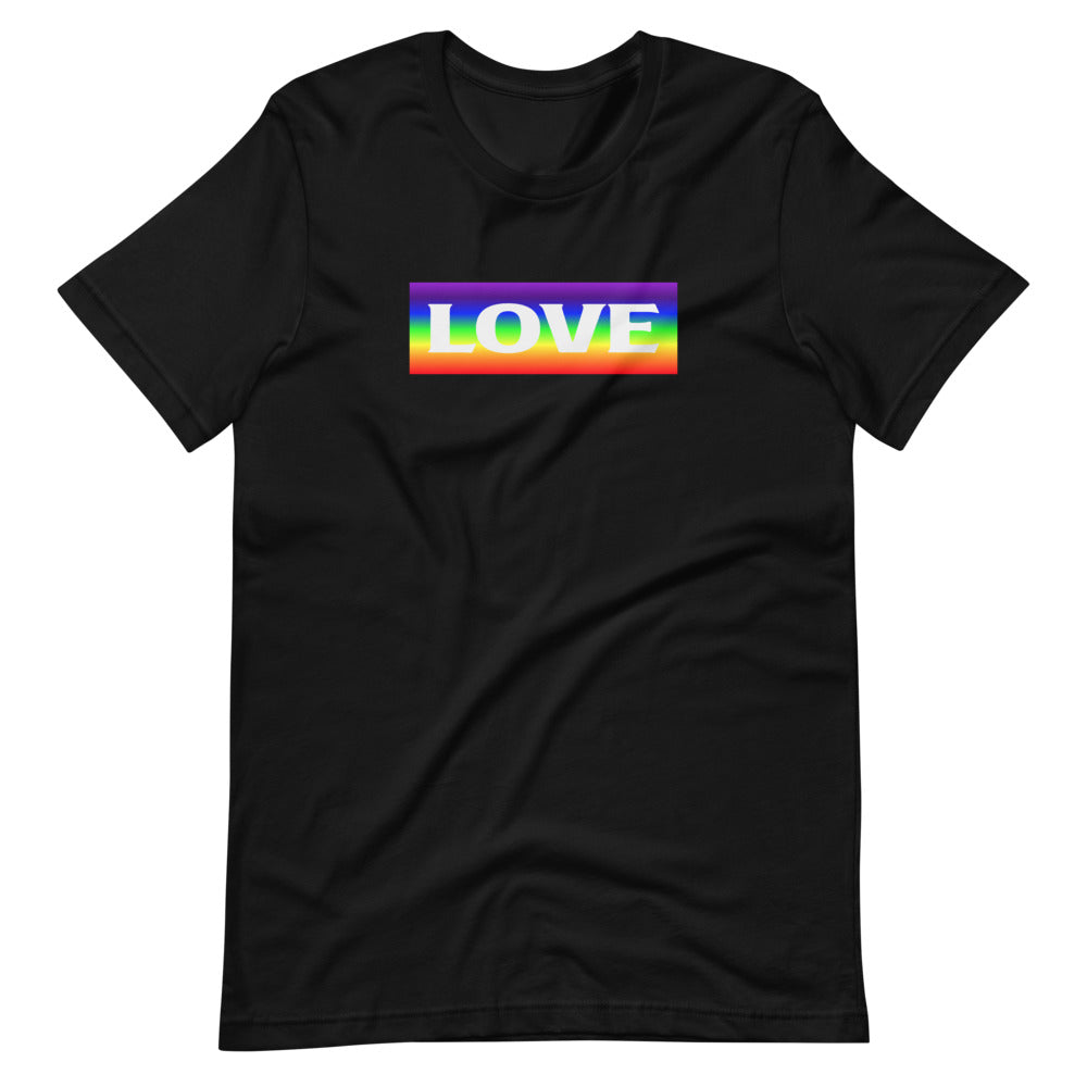 Short-Sleeve Unisex T-Shirt Rainbow Love