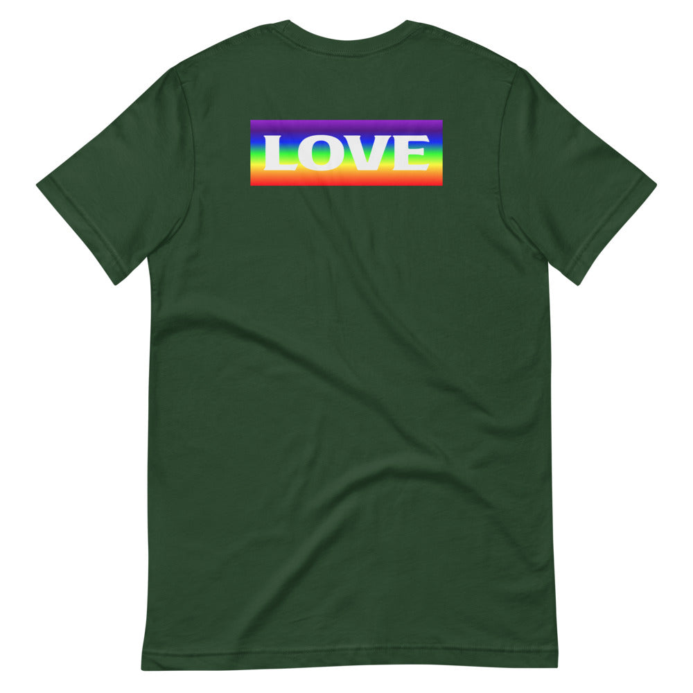 Short-Sleeve Unisex T-Shirt Rainbow Love