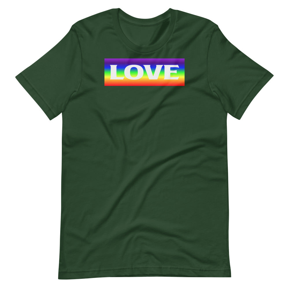 Short-Sleeve Unisex T-Shirt Rainbow Love