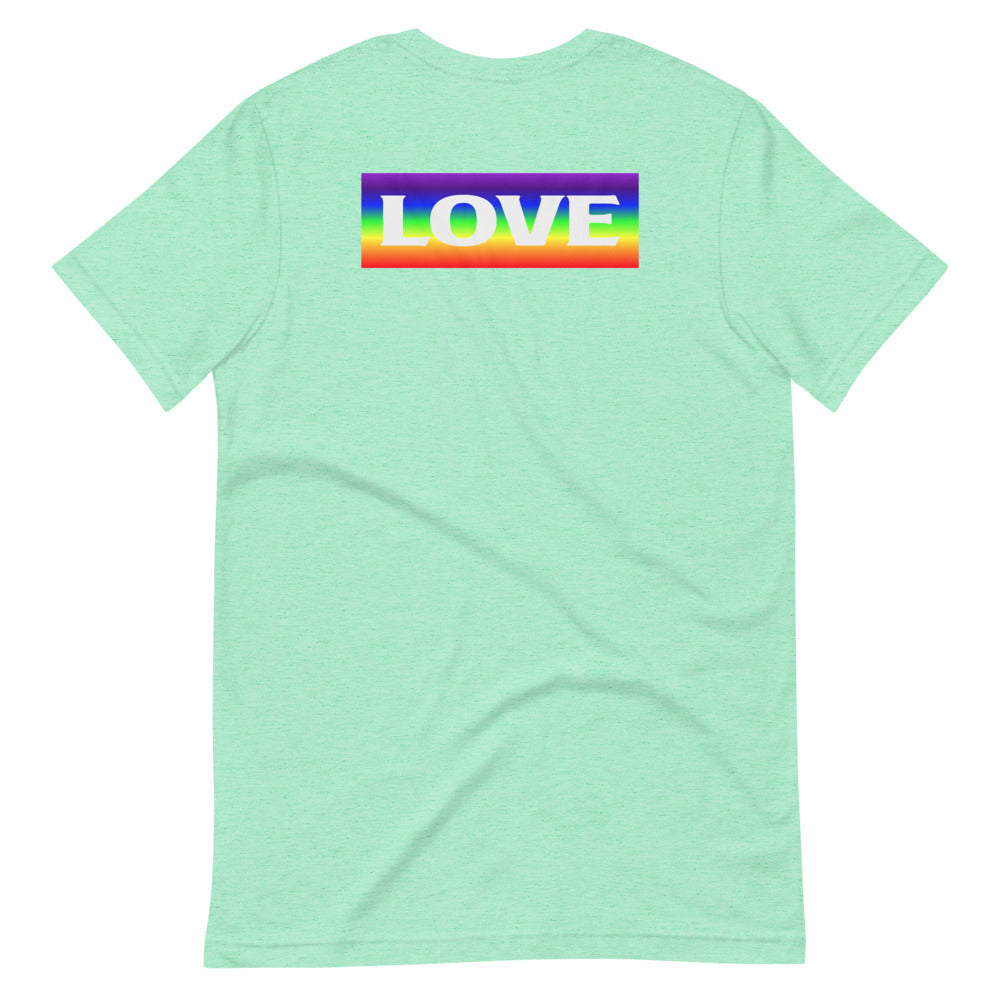 Short-Sleeve Unisex T-Shirt Rainbow Love