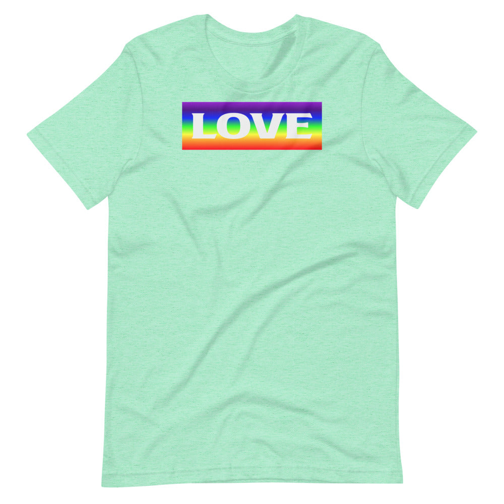 Short-Sleeve Unisex T-Shirt Rainbow Love