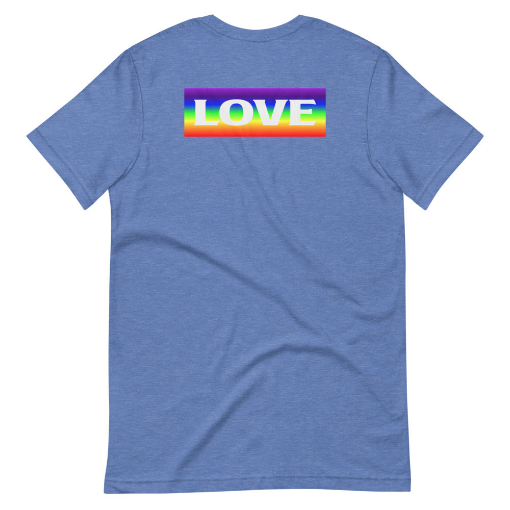 Short-Sleeve Unisex T-Shirt Rainbow Love