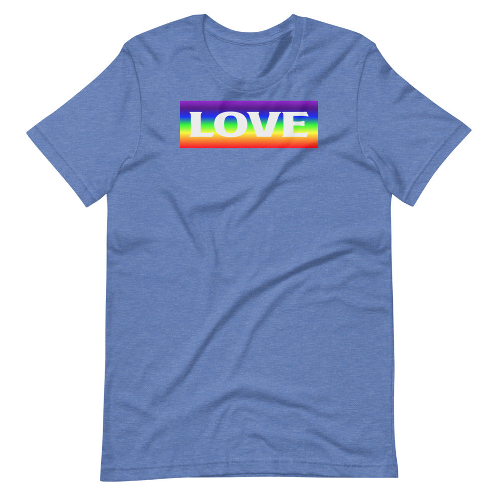 Short-Sleeve Unisex T-Shirt Rainbow Love