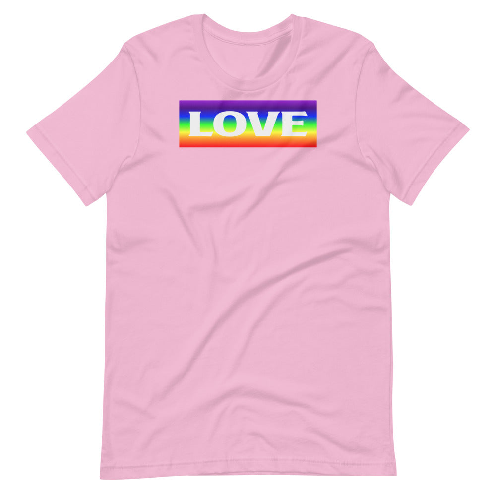 Short-Sleeve Unisex T-Shirt Rainbow Love