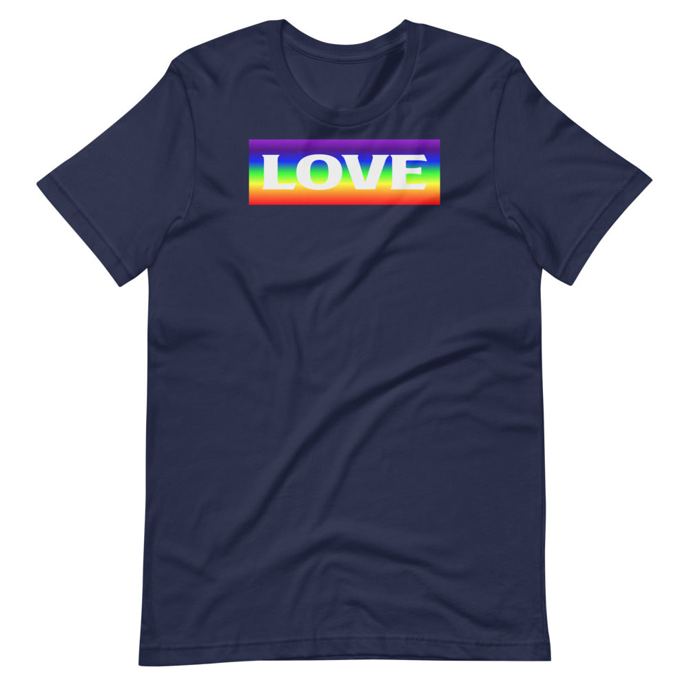 Short-Sleeve Unisex T-Shirt Rainbow Love