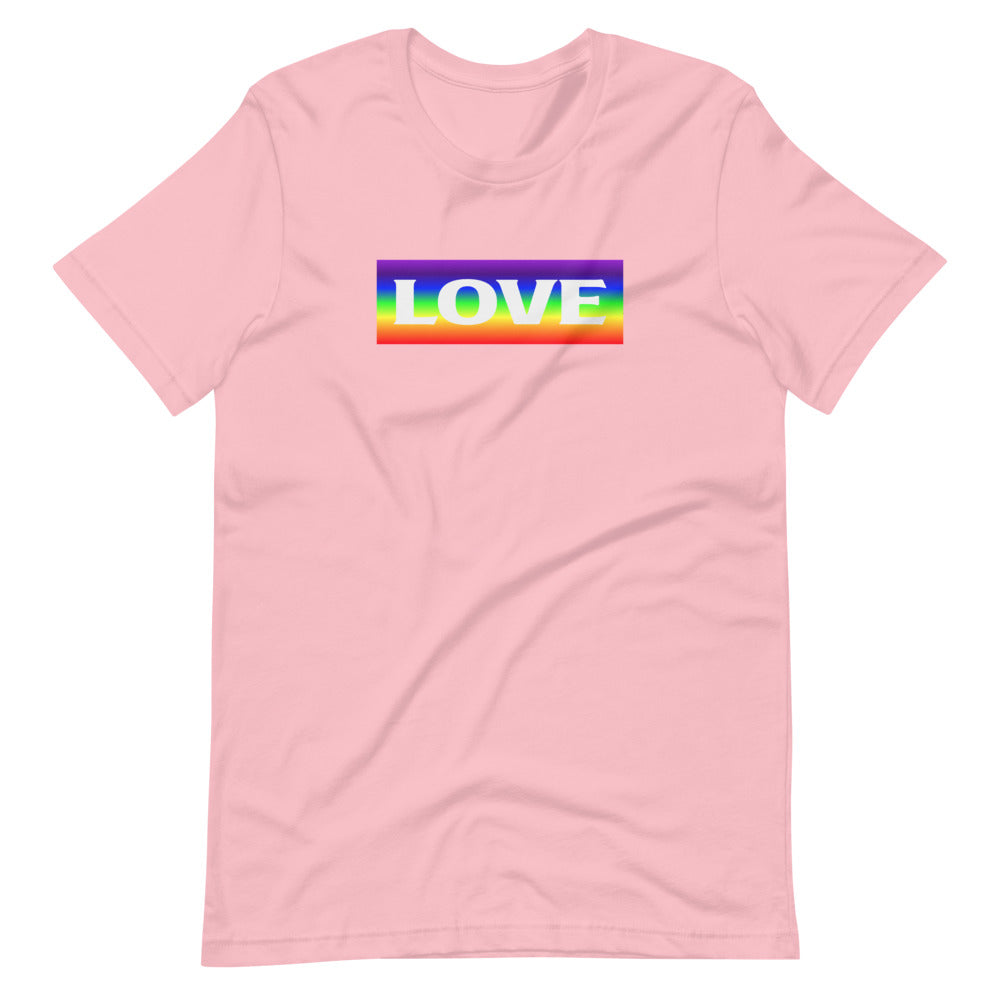 Short-Sleeve Unisex T-Shirt Rainbow Love