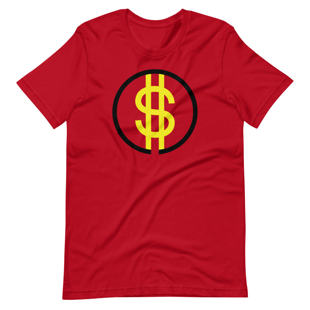 Short-Sleeve Unisex T-Shirt Yellow Dollar Sign