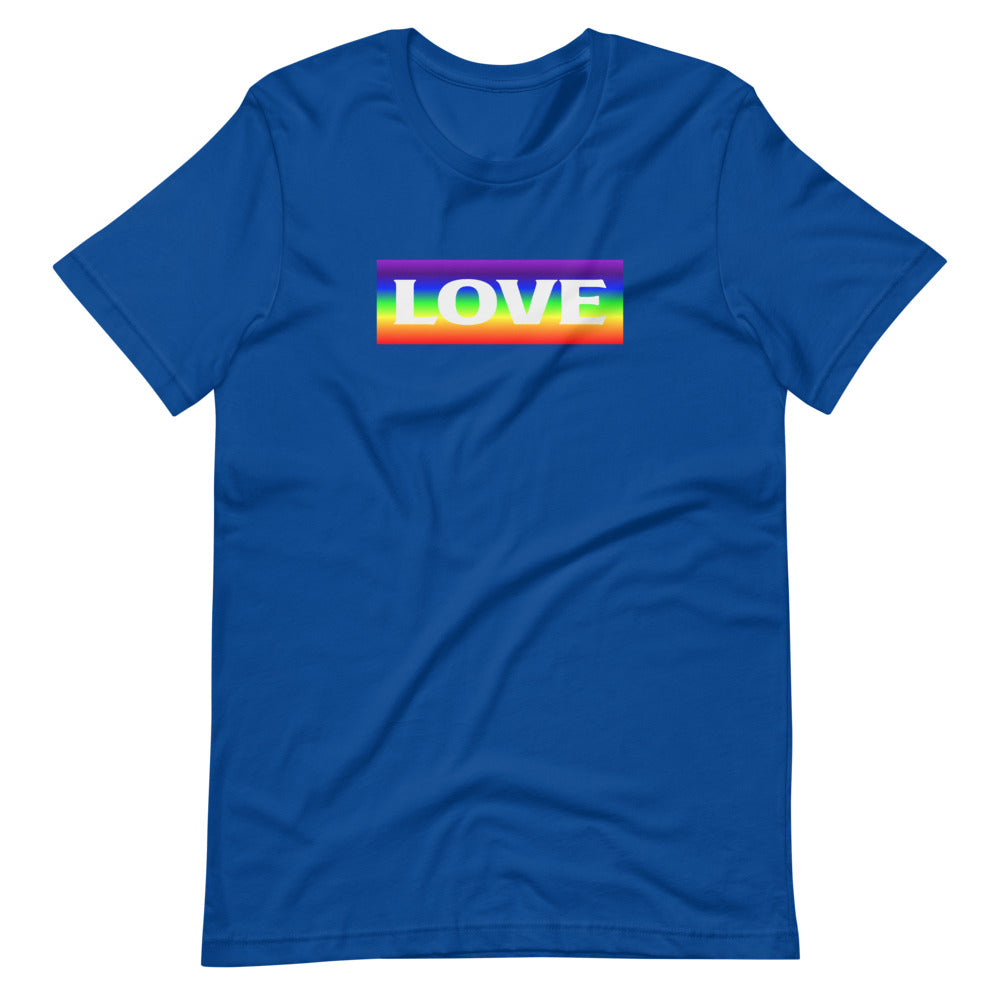 Short-Sleeve Unisex T-Shirt Rainbow Love