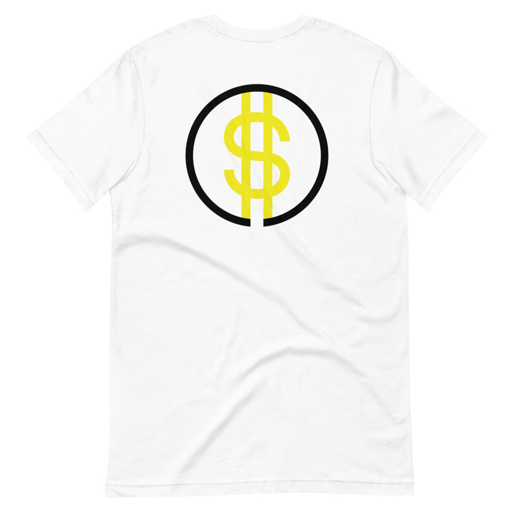 Short-Sleeve Unisex T-Shirt Yellow Dollar Sign