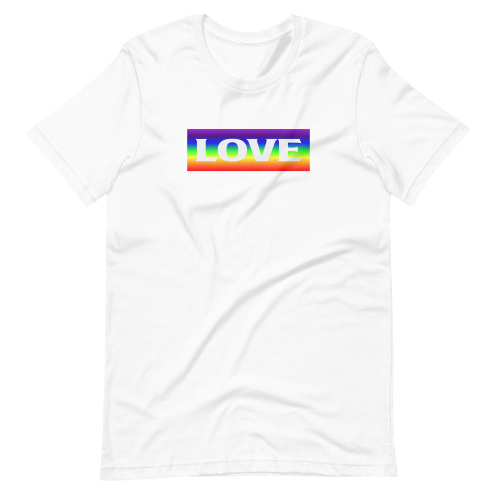 Short-Sleeve Unisex T-Shirt Rainbow Love