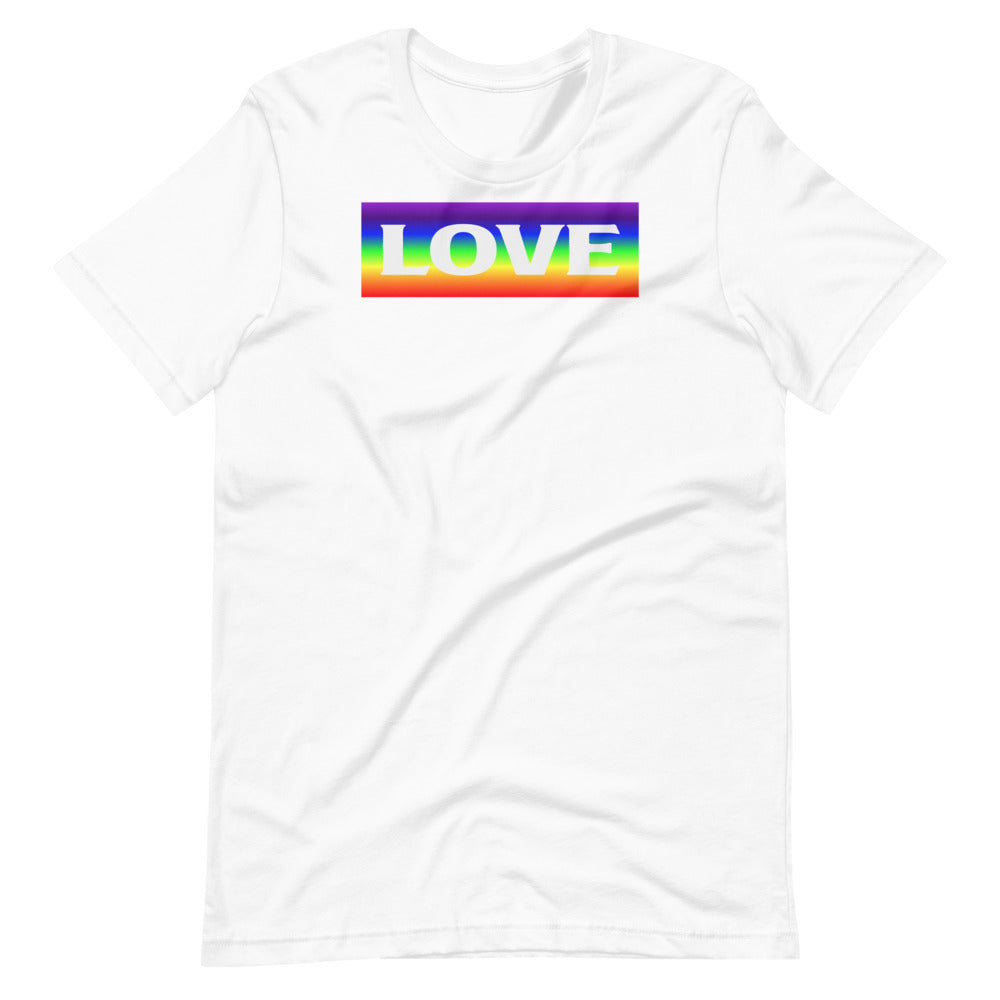 Short-Sleeve Unisex T-Shirt Rainbow Love