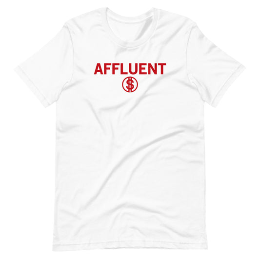 Short-Sleeve Unisex T-Shirt Red Affluent Front & Back