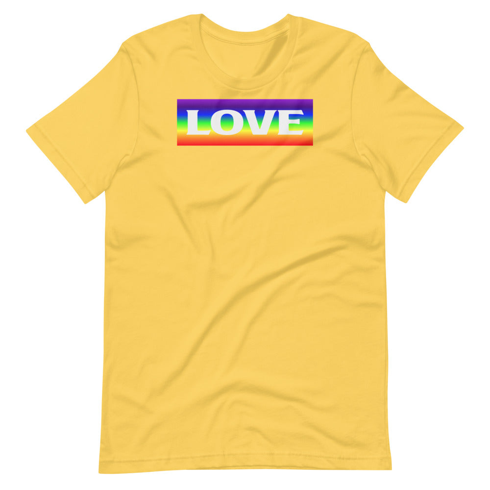 Short-Sleeve Unisex T-Shirt Rainbow Love