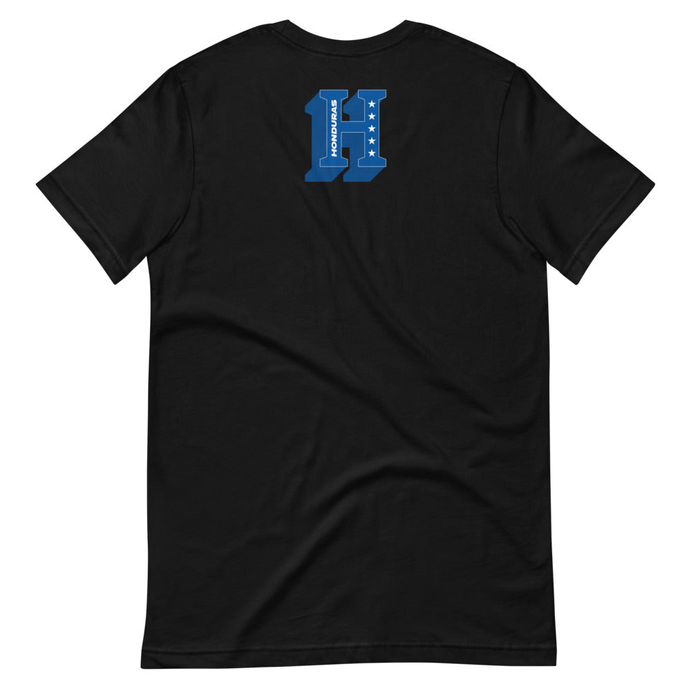 Short-Sleeve Unisex T-Shirt Honduras 3D Letters Front & Back