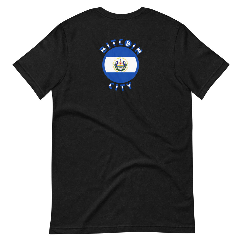 Short-Sleeve Unisex T-Shirt Bitcoin City El Salvador