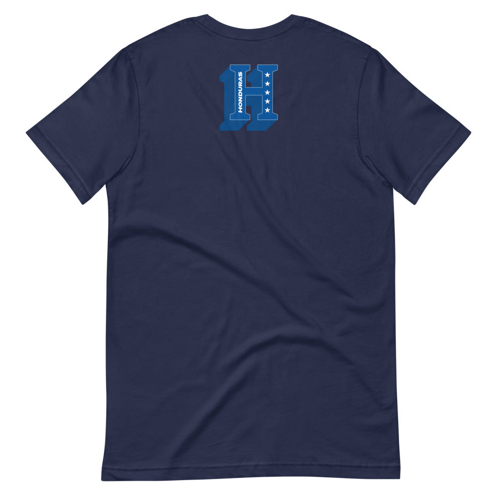 Short-Sleeve Unisex T-Shirt Honduras 3D Letters Front & Back