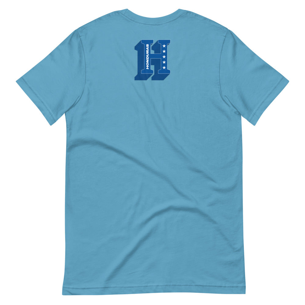 Short-Sleeve Unisex T-Shirt Honduras 3D Letters Front & Back