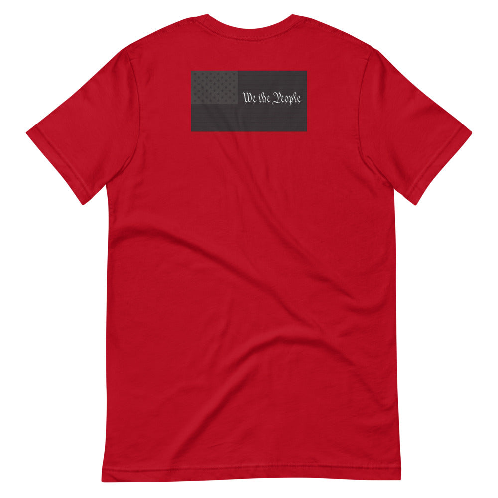 Short-Sleeve Unisex T-Shirt We The People Letters Front & Back