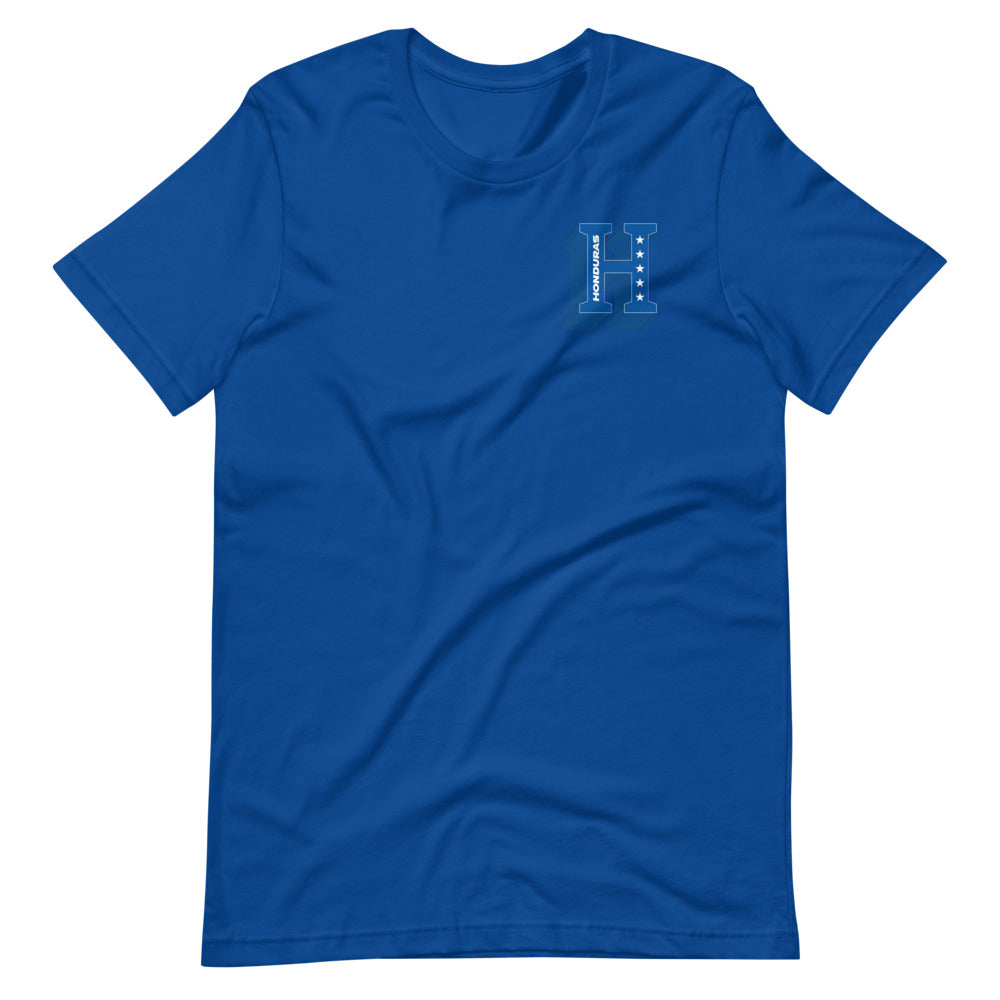 Short-Sleeve Unisex T-Shirt Honduras 3D Letters Front & Back