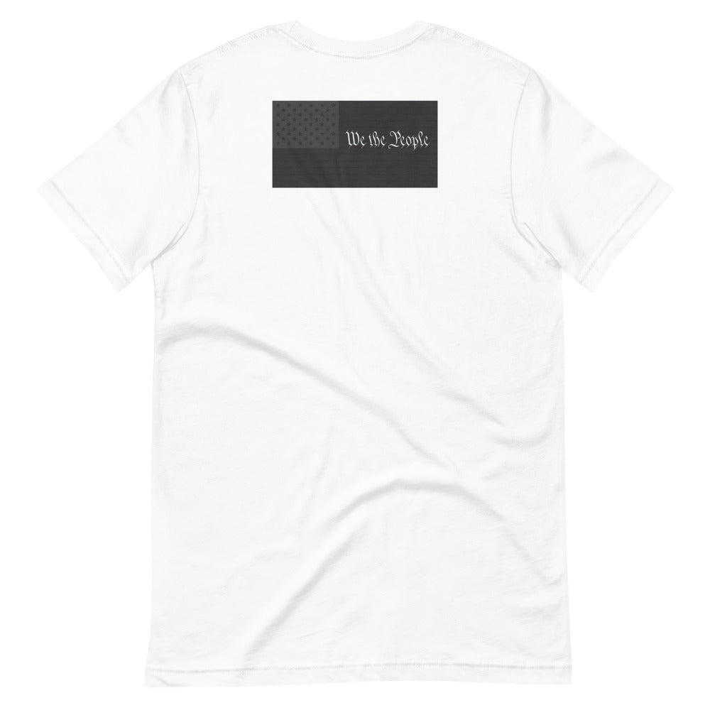 Short-Sleeve Unisex T-Shirt We The People Letters Front & Back