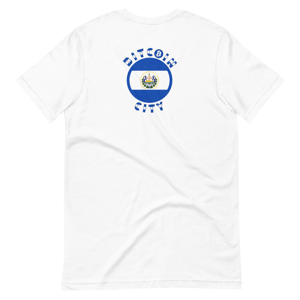 Short-Sleeve Unisex T-Shirt Bitcoin City El Salvador