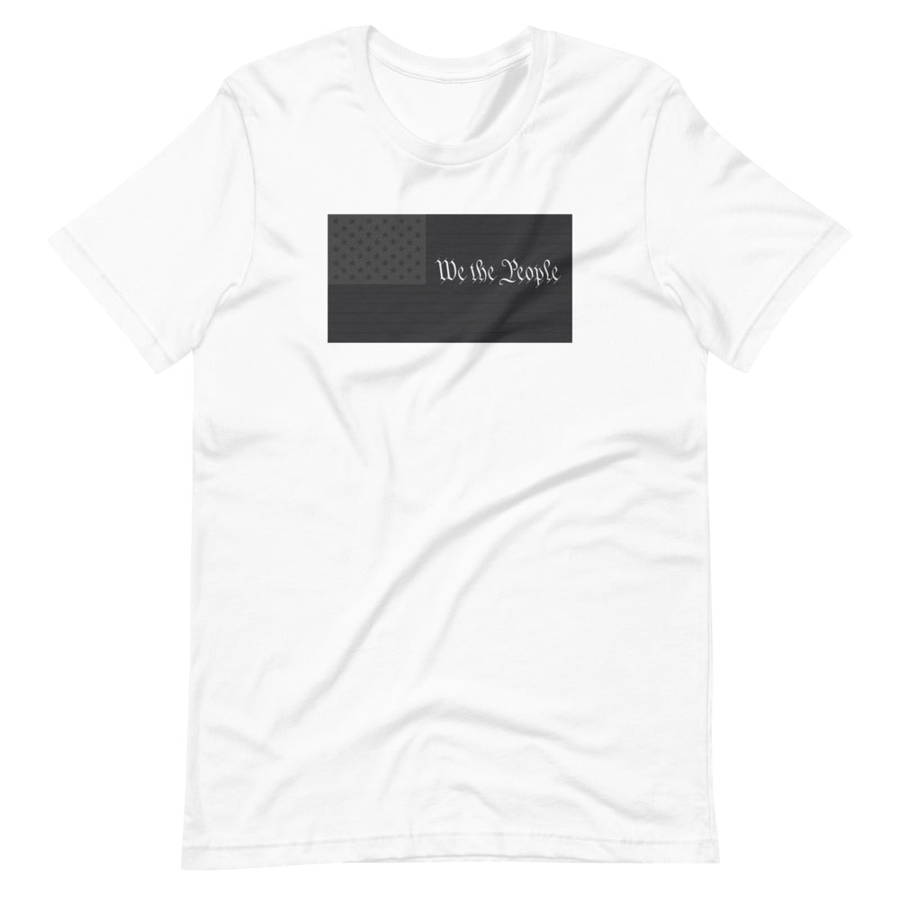 Short-Sleeve Unisex T-Shirt We The People Letters Front & Back