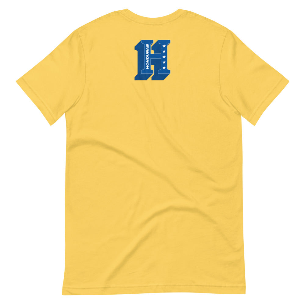 Short-Sleeve Unisex T-Shirt Honduras 3D Letters Front & Back